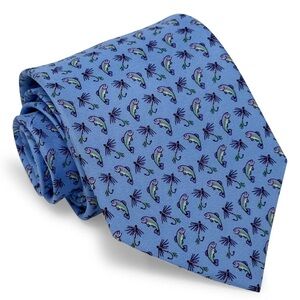 Bird Dog Bay Men’s NEW Gone Fishing Tie - Blue
